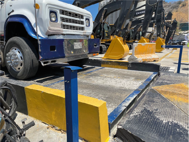 Un mejor control de la ubicación de los vehículos con sensores de posicionamiento en las básculas del puerto de Santa Marta.