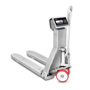 TPWI HYGIENX, la transpaleta pesadora de acero inoxidable completamente lavable y desinfectable