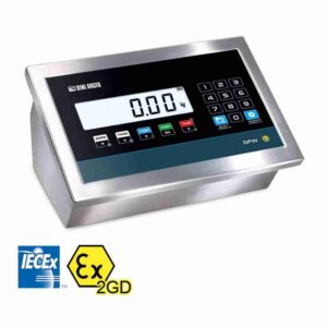 DFWIECEX-BATCH1 visor de peso, certificado IECEx y ATEX, para zonas 1 y 21, 2 y 22, para dosificación en áreas peligrosas