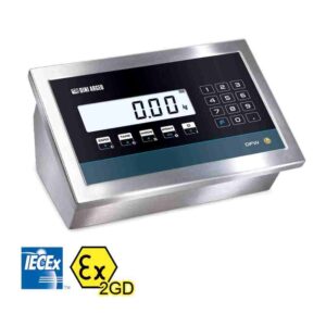 Visor de peso Dini Argeo «DFWIECEX», certificado IECEx y ATEX, para Zonas 1 y 21, 2 y 22
