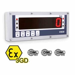 DGT603GD «GOLIAH»: Visor / Repetidor de peso para Zonas con riesgo de Explosión